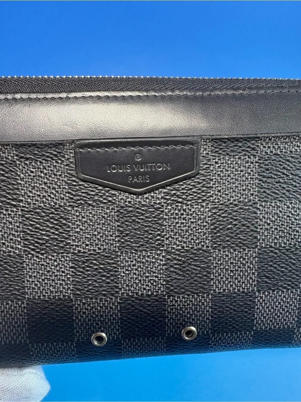 💋 Louis Vuitton Mens Unisex Zippy Dragonne Zippy Wallet  Clutch Damier Graphite